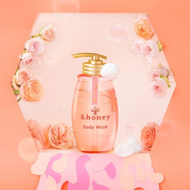 &honey 玫瑰蜂蜜香氛美肌沐浴露500ml