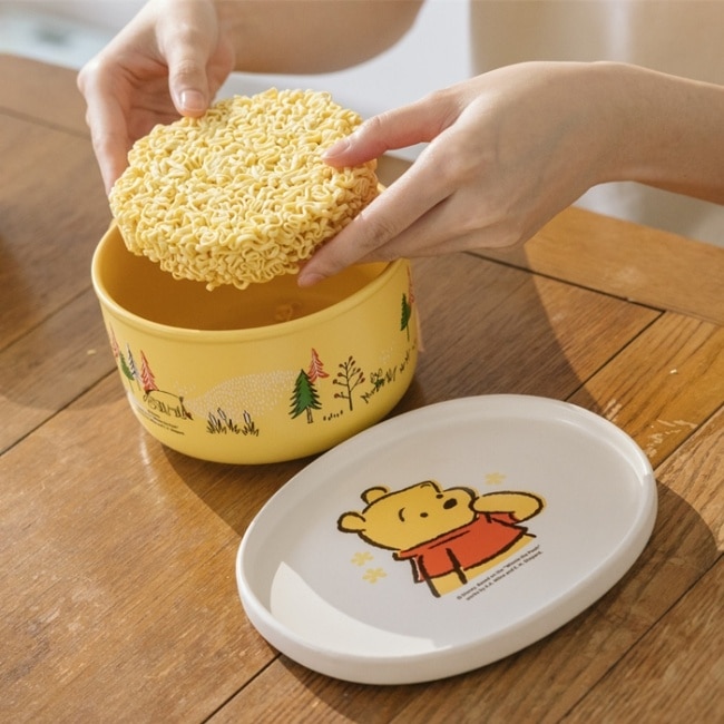 迪士尼陶瓷碗盤組(小熊維尼)