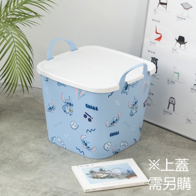 迪士尼塑膠收納籃不含蓋(史迪奇)