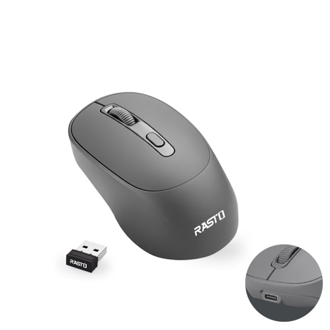 RASTO RM32 充電式四鍵超靜音無線滑鼠