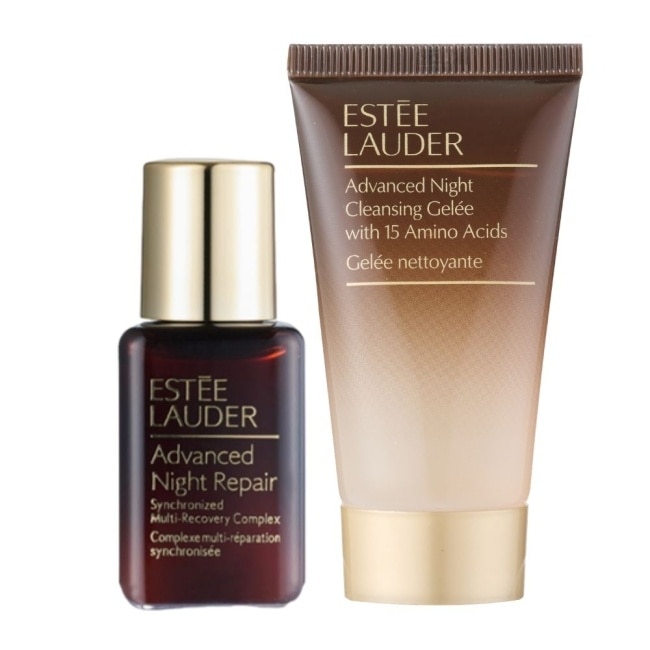 【ESTEE LAUDER 雅詩蘭黛】特潤超導全方位修護露15ml+特潤超導醒膚潔顏蜜30ml 公司貨