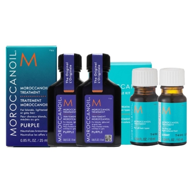 【MOROCCANOIL 摩洛哥優油】摩洛哥紫色優油25mlX2+優油MINI 公司貨