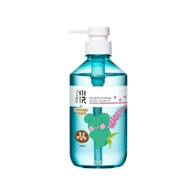 OZAWAKEI 藜麥清爽去油洗髮精 500ml(芥末熊 WASABI BEAR)
