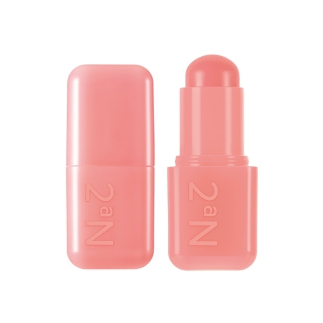 2aN棉花糖輕盈唇頰棒#01柚光橘 3.5g