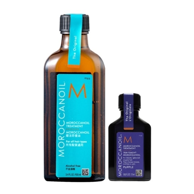 【MOROCCANOIL】摩洛哥優油100ml+摩洛哥紫色優油25ml 公司貨