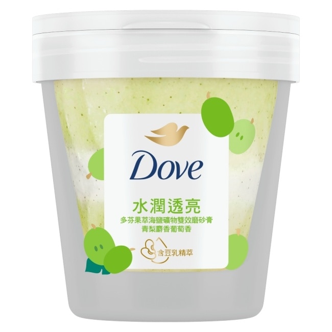 多芬果萃海鹽礦物雙效磨砂膏 青梨麝香葡萄香 250G