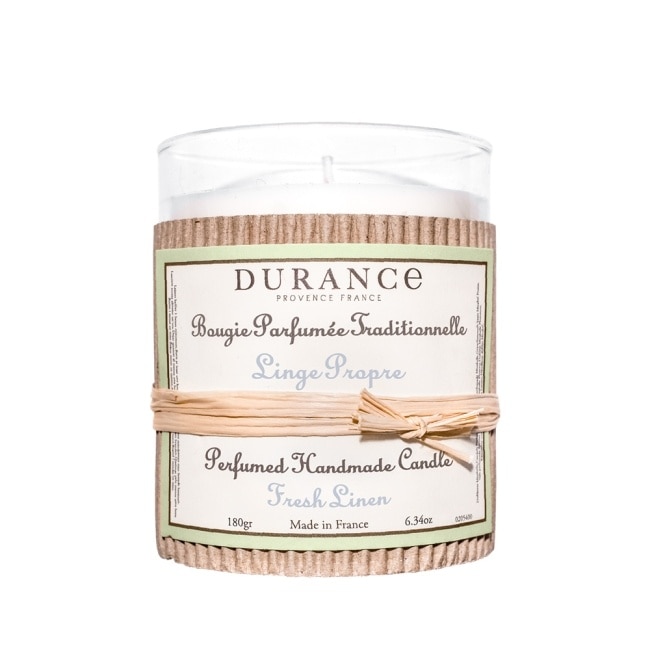 DURANCE朵昂思 清新亞麻手工精油蠟燭(180g)-期效202611-專櫃公司貨