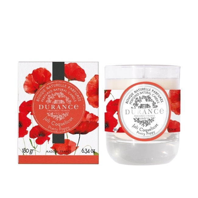 DURANCE朵昂思 花漾香氛蠟燭(180g)-美好罌粟花-期效202608-專櫃公司貨