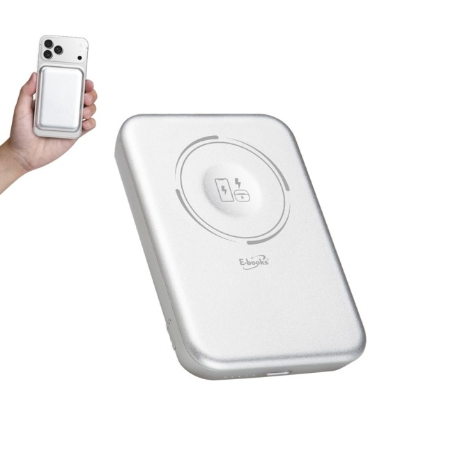 E-books B133 固態防爆不燃燒磁吸5000mAh行動電源 image