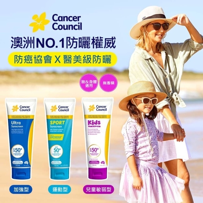 Cancer Council防癌協會運動型防曬乳SPF50+ 110ml