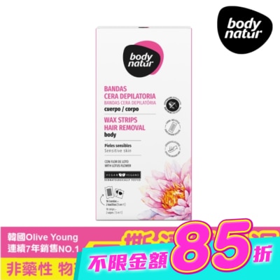 BODYNATUR - body natur溫和蜜蠟除毛貼片16片-手/足 image