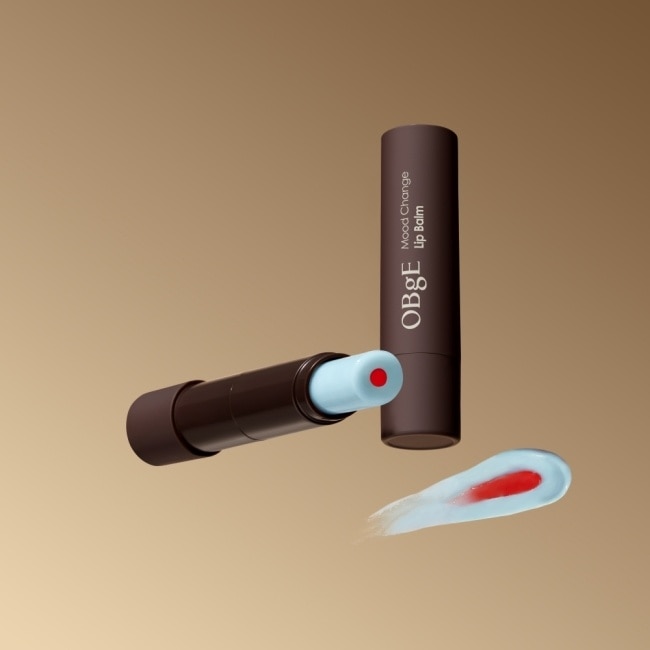 OBgE 心情按鈕護唇膏 自然紅 3g