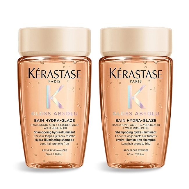 KERASTASE 卡詩 釉光香頌玫瑰髮浴(80ml)X2-國際航空版