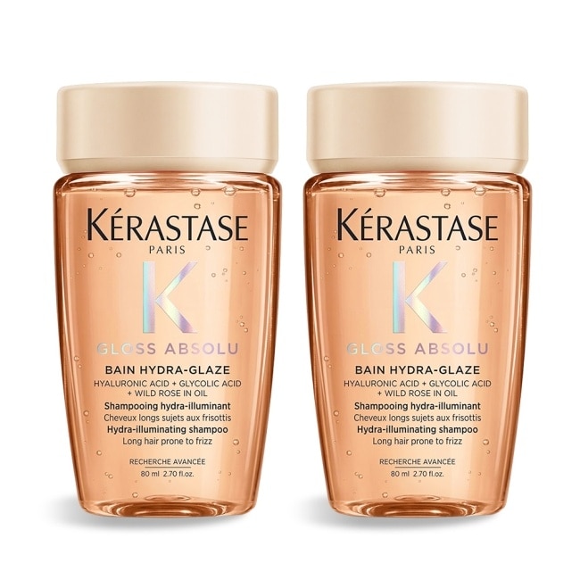 KERASTASE 卡詩 釉光香頌玫瑰髮浴(80ml)X2-國際航空版