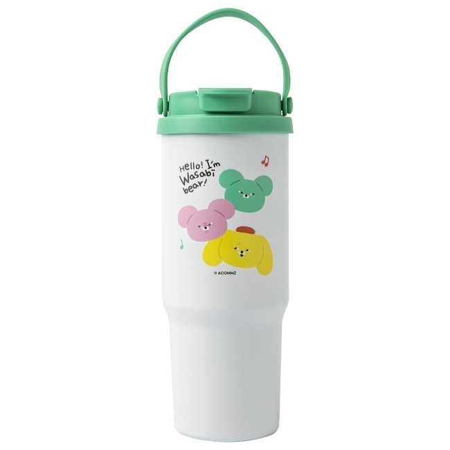 【Wasabi bear 芥末熊】Bear涼一夏隨行杯 白色 image
