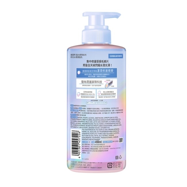 逸萱秀持光水潤潤髮乳450ml image