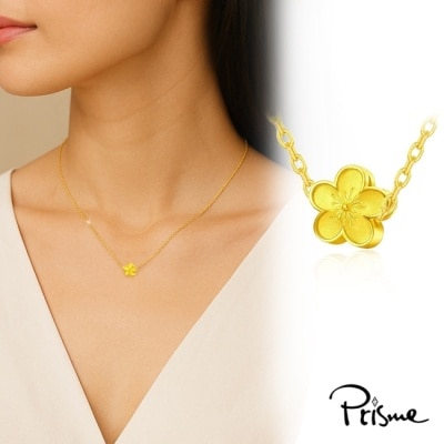 PRISME GOLD - 【Prisme Gold】黃金項鍊 純金999桃花 鍊墜項鍊 (約0.02錢+-0.01)