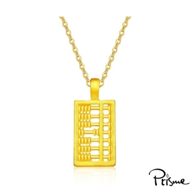 PRISME GOLD - 【Prisme Gold】黃金項鍊 純金999算盤 鍊墜項鍊 (約0.02錢+-0.01)