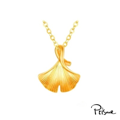 PRISME GOLD - 【Prisme Gold】黃金項鍊 純金999銀杏 鍊墜項鍊 (約0.02錢+-0.01)