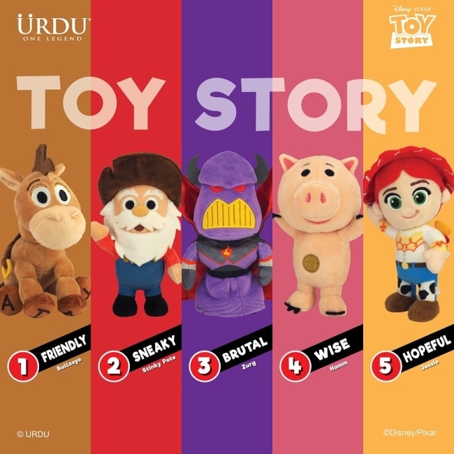 URDU 迪士尼 ACTION SOFTOY系列 玩具總動員 Part2 盲盒套組(5入)