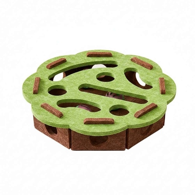 摩達客寵物 貓咪自嗨解悶鈴鐺益智迷宮 舒壓寵物玩具