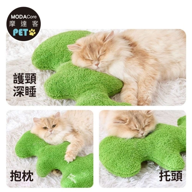 摩達客寵物 寵物專用枕頭小抱枕小骨頭造型含發聲器 久睡不塌四季通用