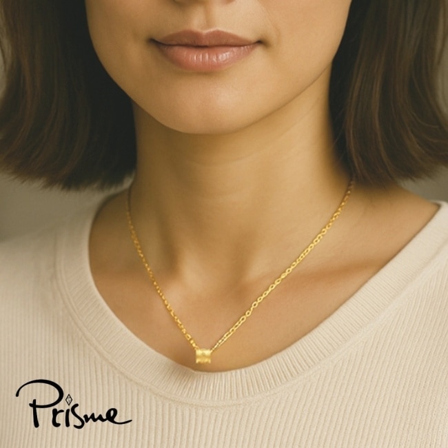 【Prisme Gold】黃金項鍊 純金999六字真言 鍊墜項鍊 (約0.02錢+-0.01)