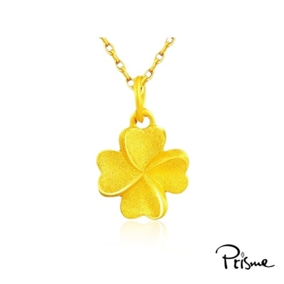 PRISME GOLD - 【Prisme Gold】黃金項鍊 純金999幸運草 鍊墜項鍊 (約0.03錢+-0.01)