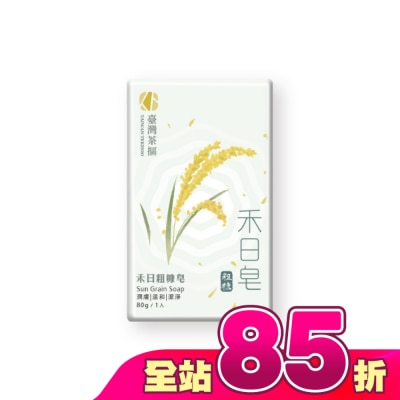 台灣茶摳 - 臺灣茶摳禾日粗糠皂_80g