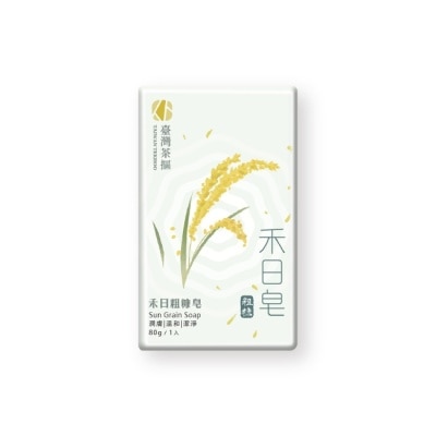 台灣茶摳 - 臺灣茶摳禾日粗糠皂_80g