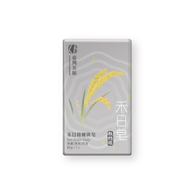 台灣茶摳 - 臺灣茶摳禾日粗糠炭皂80g