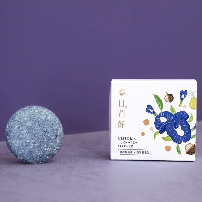 臺灣茶摳 純粹髮餅 蝶豆花-70g