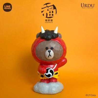 LINEFRIEND DEMOG - LINE FRIENDS meets URDU 福部屋招福BROWN系列 雷神熊大