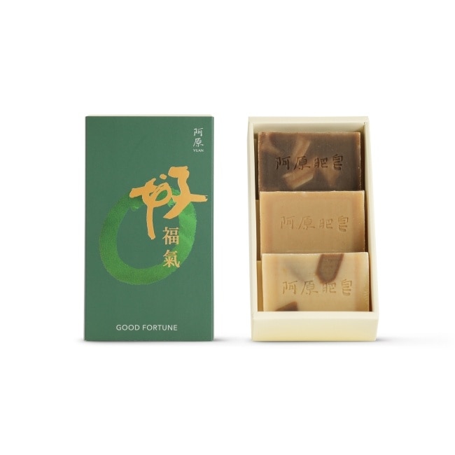 Yuan 結緣-好福氣禮盒-艾草皂60g*1、抹草皂60g*1、左手香皂60g*1