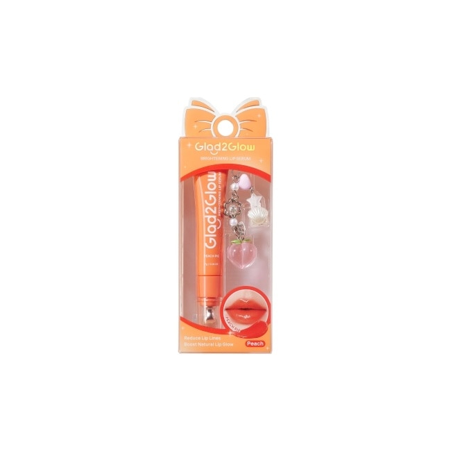GLAD2GLOW 嘟嘟水潤護唇精華02蜜桃橘 7g image