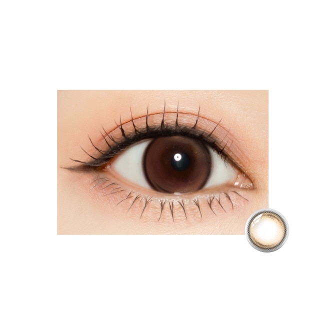 -0.00-露葳娜彩色日拋隱形眼鏡 葳葳奶棕 10片裝