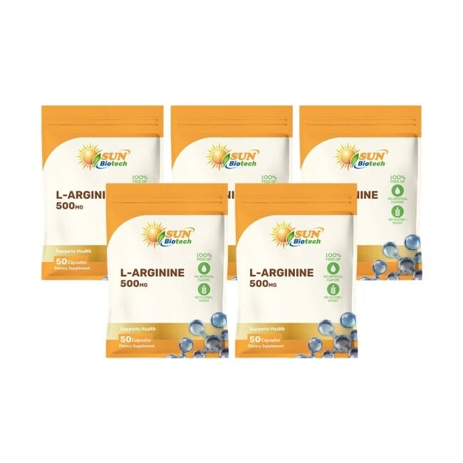 Sun日落恩賜 特極精胺酸膠囊x5袋組(50粒/袋)