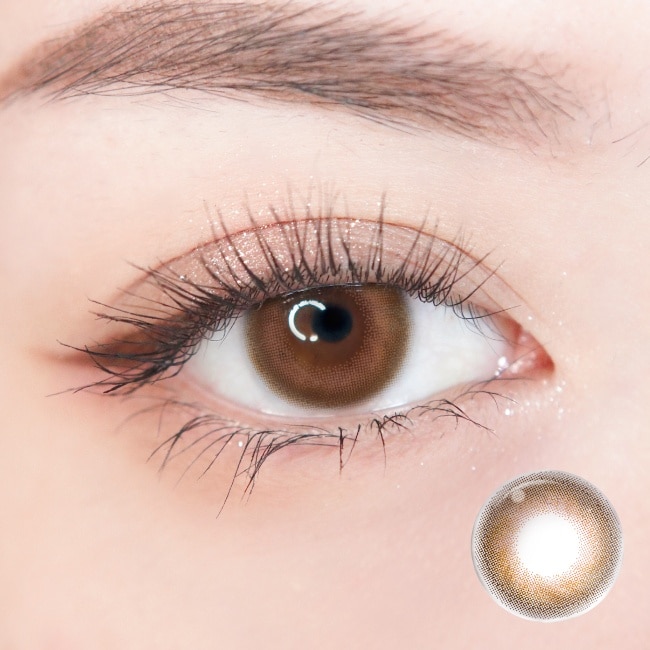 -0.00-目荻彩色日拋隱形眼鏡 琥珀眼淚 6片裝