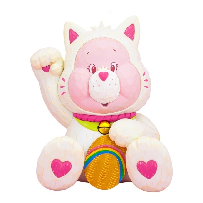 URDU x CARE BEARS 彩虹熊 福部屋系列 UNLOCK THE MAGIC 招財貓-Cheer