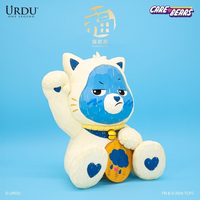 URDU x CARE BEARS 彩虹熊 福部屋系列 UNLOCK THE MAGIC 招財貓-Grumpy