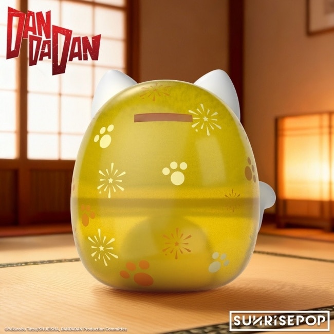 SUNRISEPOP 膽大黨 達摩系列 存錢筒 高速婆婆(貓版) 招財黃