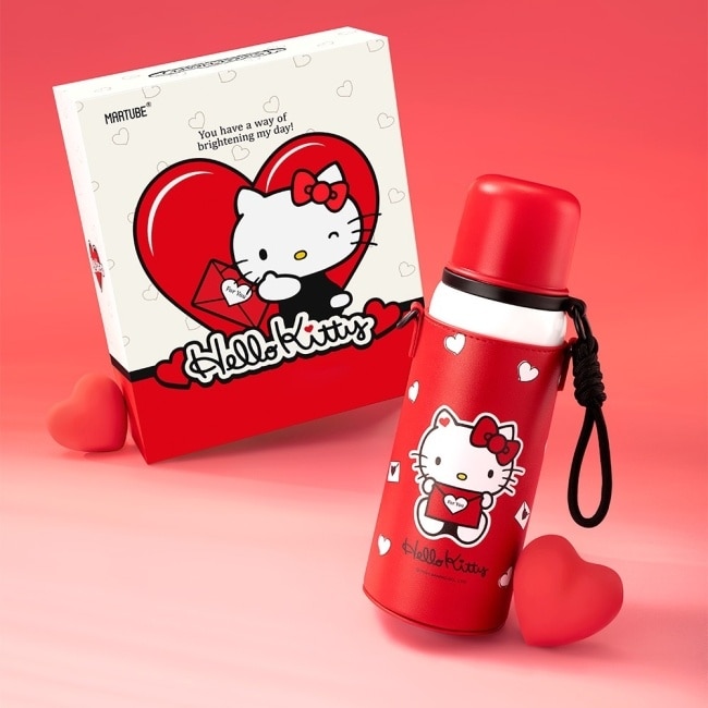 MarTube 馬克圖布 三麗鷗 心動不鏽鋼保溫杯套組 Hello Kitty image