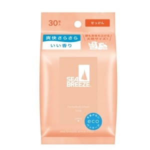 贈品-SEA BREEZE臉&身體兩用 涼感濕巾__清新皂香