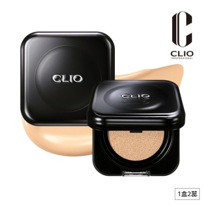 CLIO 珂莉奧 - 珂莉奧 黑鑽裸光濾鏡氣墊粉餅 SPF40， PA++(23N自然色)
