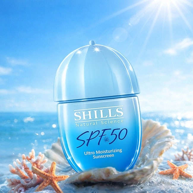 SHILLS舒兒絲很耐曬超清爽水感UV 防曬乳40ml(戲水型)SPF50(海洋友善)