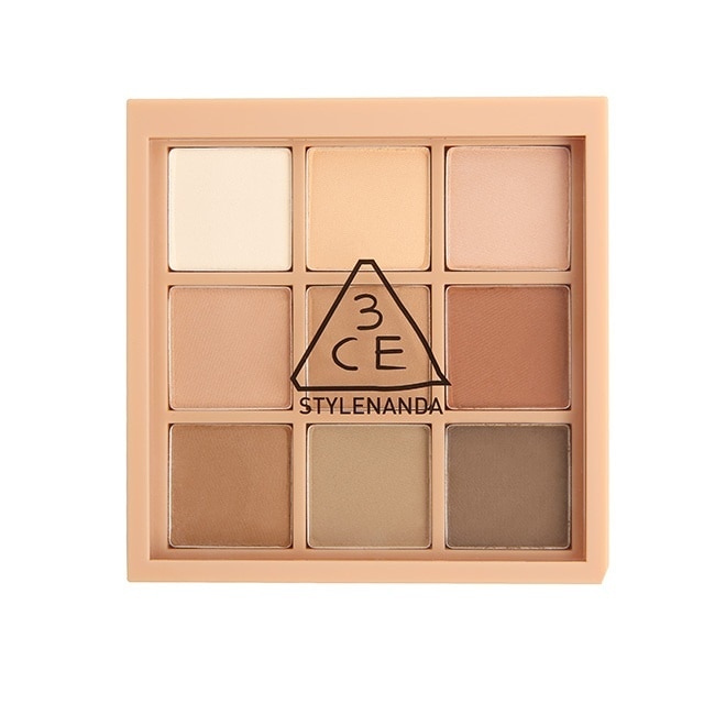 3CE九色紛呈眼影盤 #SMOOTHER深棕霧面盤 8g