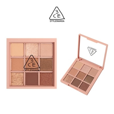 3CE - 3CE九色紛呈眼影盤 #OVERTAKE橘棕盤 8.1g
