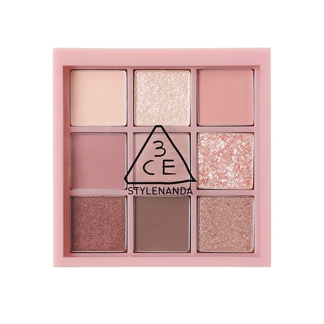 3CE九色紛呈眼影盤 #AUTO FOCUS煙粉盤 8.5g