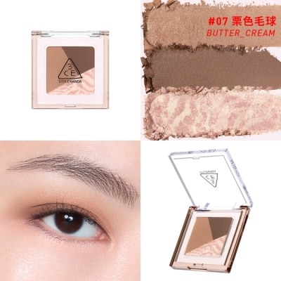 3CE - 3CE 幻影喵爪三色眼影盤 #07栗色毛球 3.3g