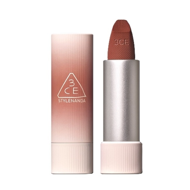 3CE輕絨擁吻 絨霧唇膏 #09TAUPE BEIGE 皮革暖棕 3.5g